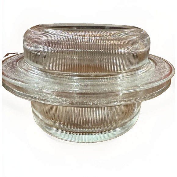 Chef'sChoice Other - Vintage Chefs Choice Ribbed Glass Baking Dish Store Food 2 Quart Clear with Lid